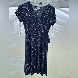 Blue polka dot dress